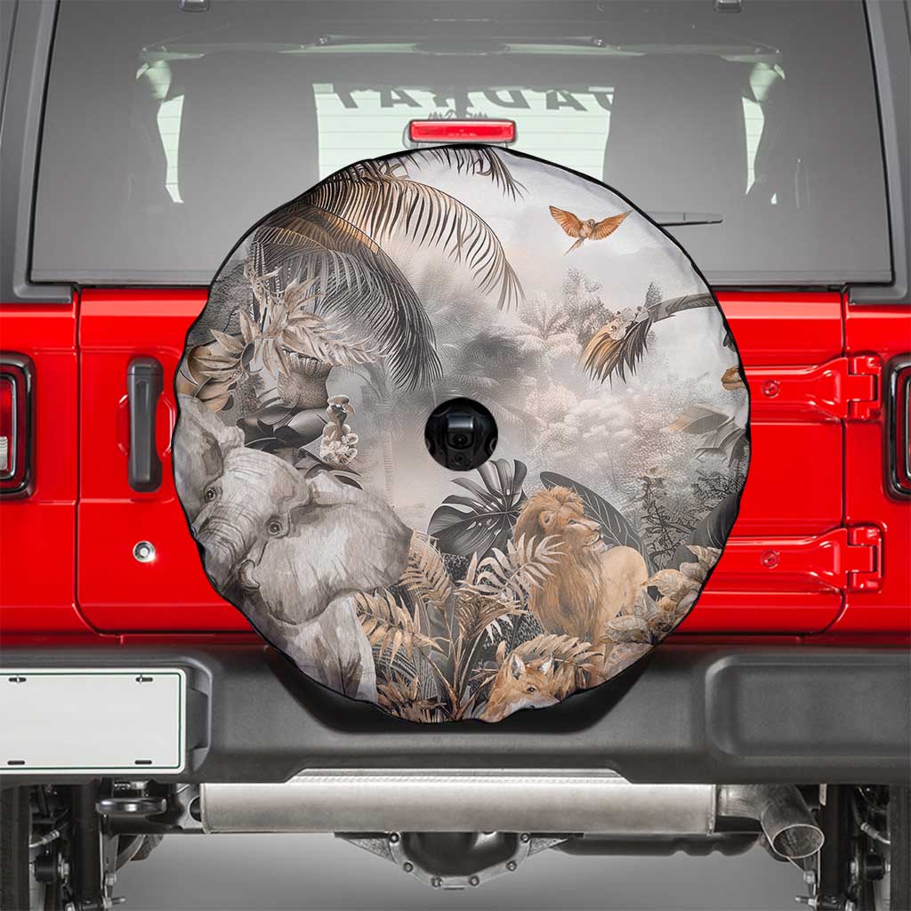 Africa Safari Animals Spare Tire Cover - Wonder Print Shop