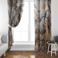 Africa Safari Animals Window Curtain - Wonder Print Shop