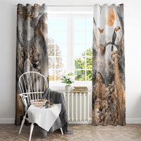Africa Safari Animals Window Curtain - Wonder Print Shop