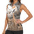 Africa Safari Animals Women Sleeveless Polo Shirt - Wonder Print Shop