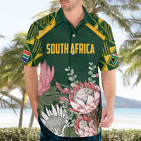 Personalized South Africa King Protea Hawaiian Shirt With Kente Patterns - Wonder Print Shop