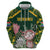 Personalized South Africa King Protea Hoodie With Kente Patterns - Wonder Print Shop