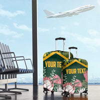 Personalized South Africa King Protea Luggage Cover With Kente Patterns - Wonder Print Shop