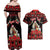 Personalized Albania Christmas Couples Matching Off Shoulder Maxi Dress and Hawaiian Shirt Albanian Man Playing Lahuta With Red Poppy - Wonder Print Shop