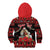 Personalized Albania Christmas Kid Hoodie Albanian Man Playing Lahuta With Red Poppy - Wonder Print Shop