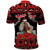 Personalized Albania Christmas Polo Shirt Albanian Man Playing Lahuta With Red Poppy - Wonder Print Shop