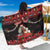 Personalized Albania Christmas Sarong Albanian Man Playing Lahuta With Red Poppy - Wonder Print Shop