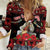Personalized Albania Christmas Women Casual Shirt Albanian Man Playing Lahuta With Red Poppy - Wonder Print Shop