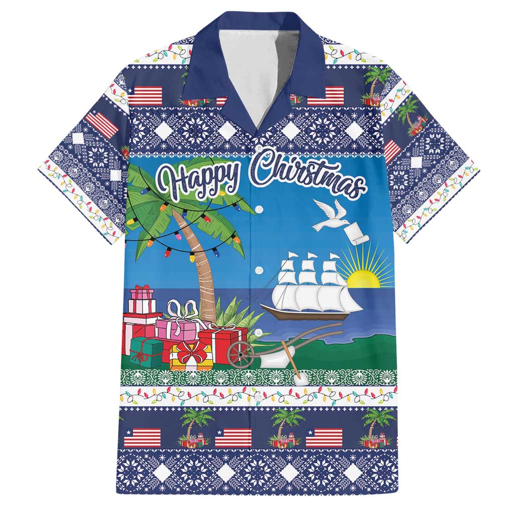 Personalized Liberia Christmas Family Matching Long Sleeve Bodycon Dress and Hawaiian Shirt The Love of Liberty Brought Us Here - Wonder Print Shop