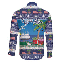 Personalized Liberia Christmas Family Matching Puletasi and Hawaiian Shirt The Love of Liberty Brought Us Here - Wonder Print Shop