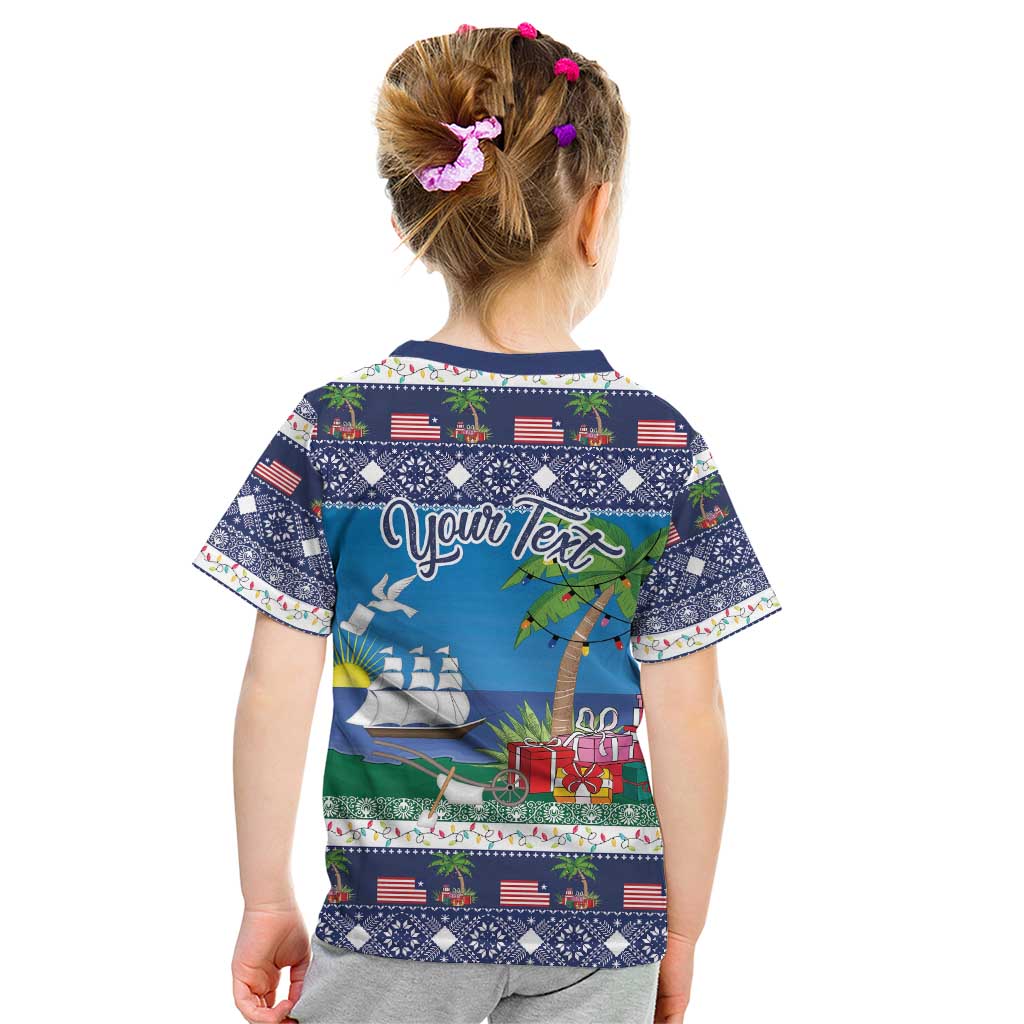 Personalized Liberia Christmas Kid T Shirt The Love of Liberty Brought Us Here - Wonder Print Shop