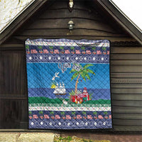 Personalized Liberia Christmas Quilt The Love of Liberty Brought Us Here - Wonder Print Shop
