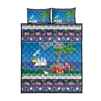 Personalized Liberia Christmas Quilt Bed Set The Love of Liberty Brought Us Here - Wonder Print Shop