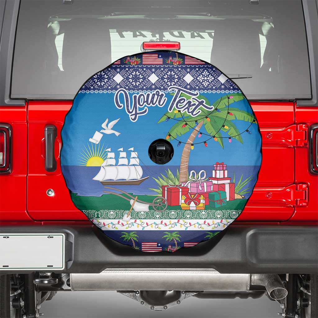 Personalized Liberia Christmas Spare Tire Cover The Love of Liberty Brought Us Here - Wonder Print Shop