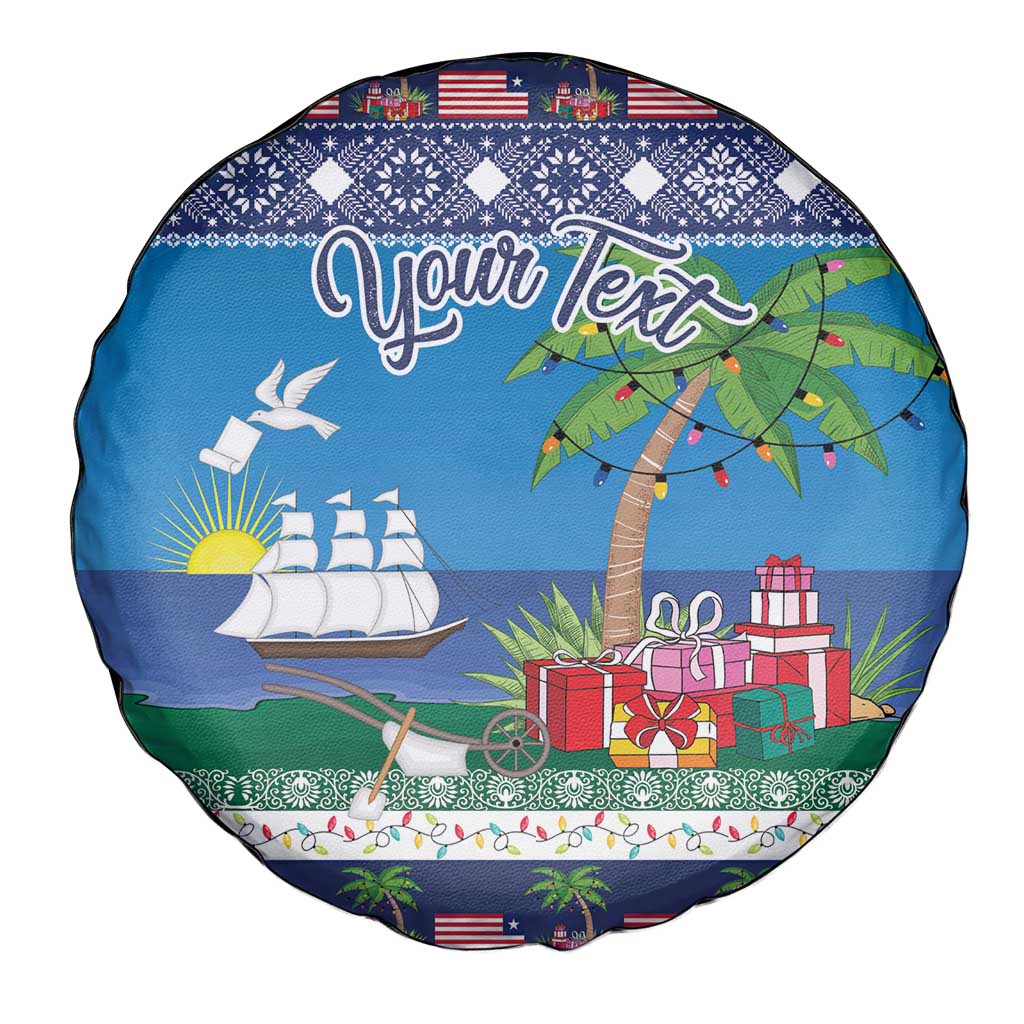 Personalized Liberia Christmas Spare Tire Cover The Love of Liberty Brought Us Here - Wonder Print Shop