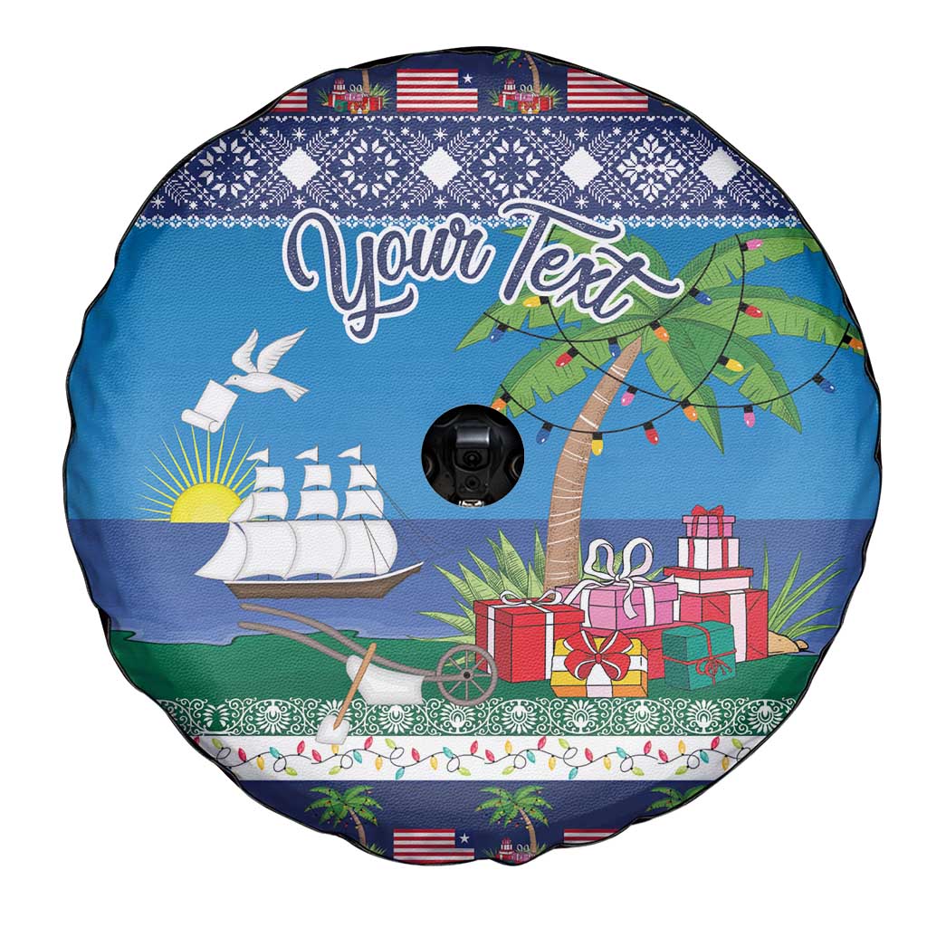 Personalized Liberia Christmas Spare Tire Cover The Love of Liberty Brought Us Here - Wonder Print Shop