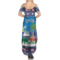 Personalized Liberia Christmas Summer Maxi Dress The Love of Liberty Brought Us Here - Wonder Print Shop