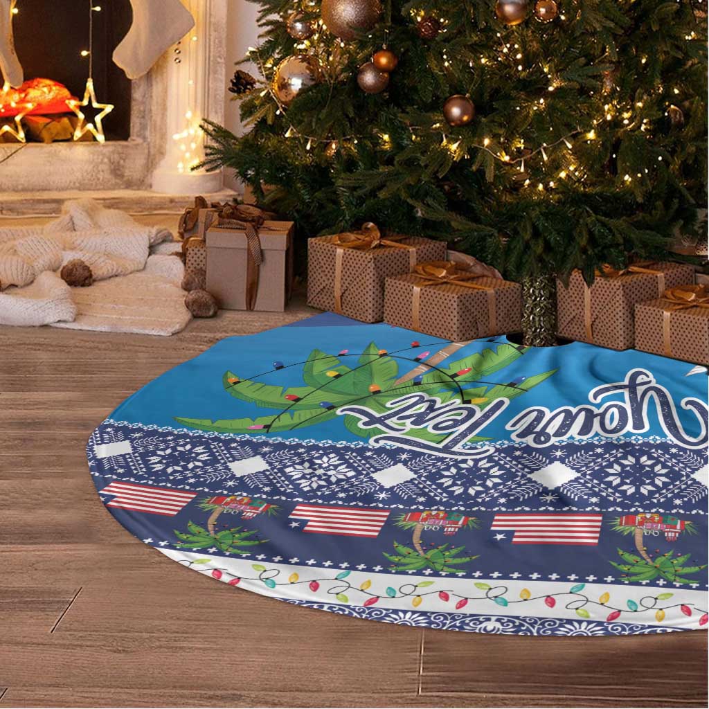 Personalized Liberia Christmas Tree Skirt The Love of Liberty Brought Us Here - Wonder Print Shop