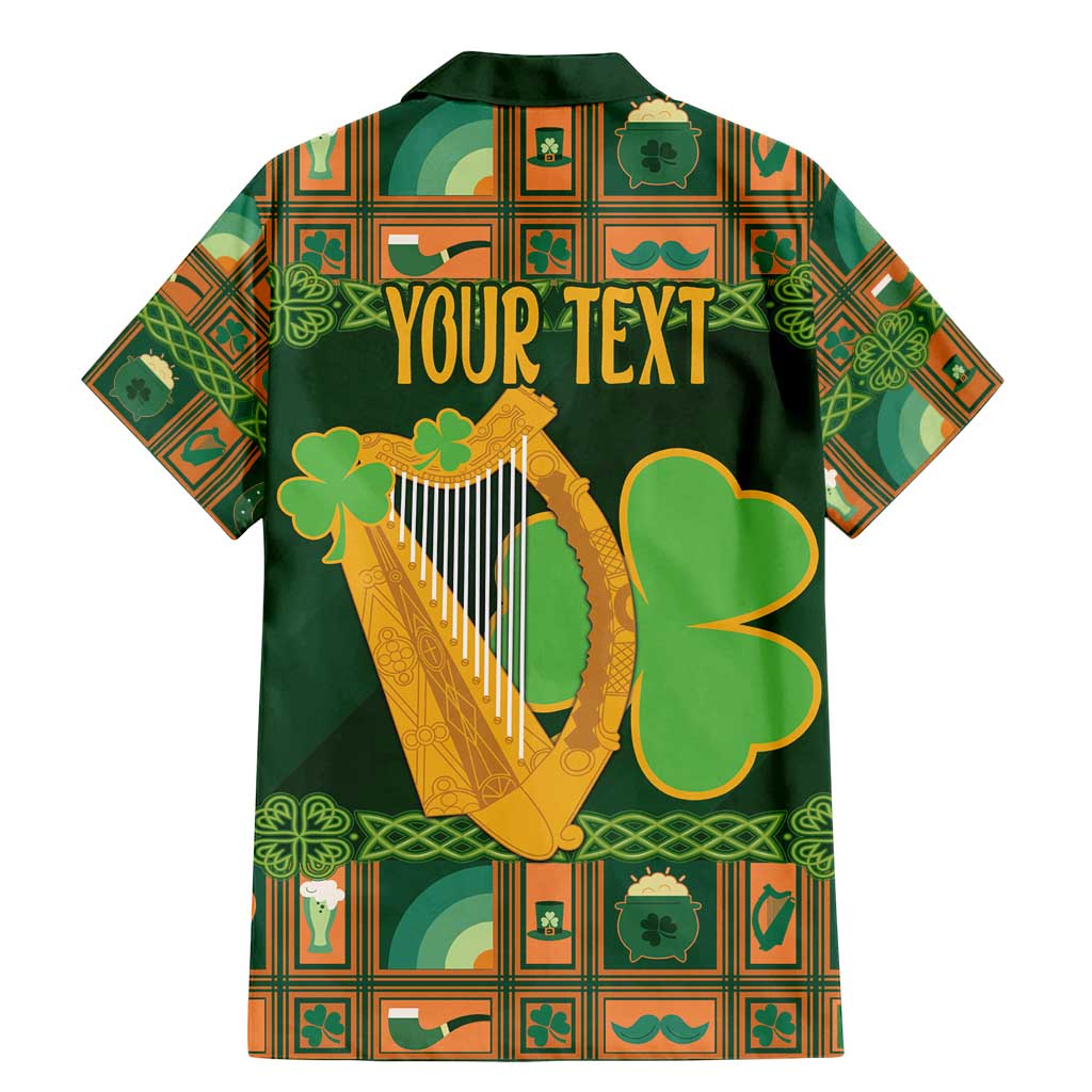 Personalized Ireland Christmas Family Matching Mermaid Dress and Hawaiian Shirt Irish Harp With Lucky Shamrock - Wonder Print Shop