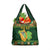 Personalized Ireland Christmas Grocery Bag Irish Harp With Lucky Shamrock
