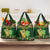 Personalized Ireland Christmas Grocery Bag Irish Harp With Lucky Shamrock