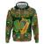 Personalized Ireland Christmas Hoodie Irish Harp With Lucky Shamrock - Wonder Print Shop