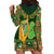 Personalized Ireland Christmas Hoodie Dress Irish Harp With Lucky Shamrock - Wonder Print Shop