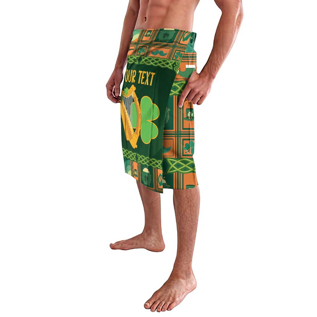 Personalized Ireland Christmas Lavalava Irish Harp With Lucky Shamrock - Wonder Print Shop