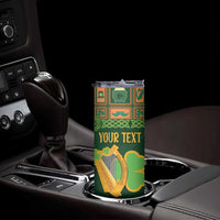 Personalized Ireland Christmas Skinny Tumbler Irish Harp With Lucky Shamrock - Wonder Print Shop