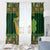 Personalized Ireland Christmas Window Curtain Irish Harp With Lucky Shamrock - Wonder Print Shop