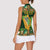 Personalized Ireland Christmas Women Sleeveless Polo Shirt Irish Harp With Lucky Shamrock - Wonder Print Shop