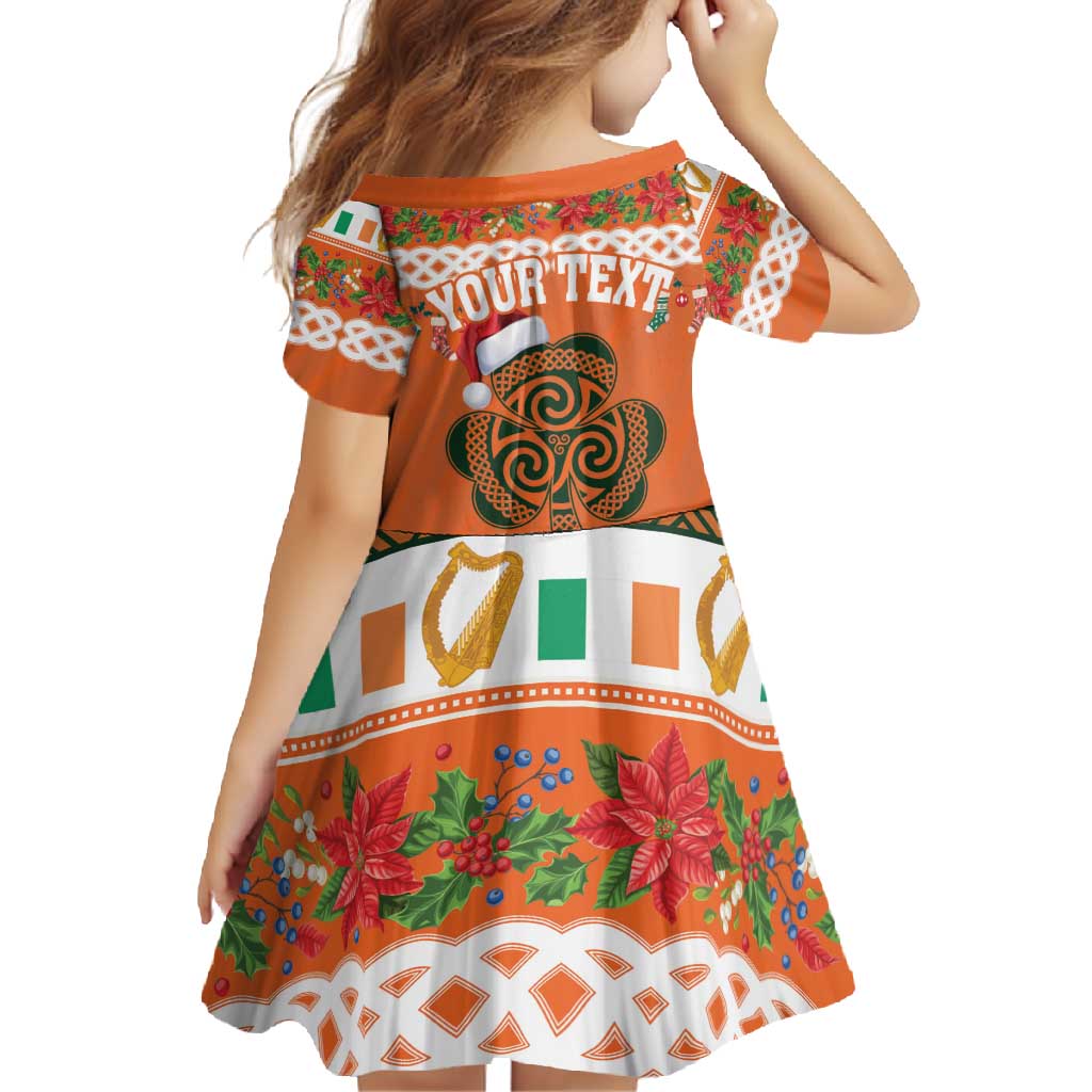 Personalized Ireland Christmas Family Matching Long Sleeve Bodycon Dress and Hawaiian Shirt Irish Shamrock Celtic Nollaig Shona Dhuit - Wonder Print Shop