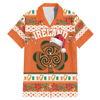 Personalized Ireland Christmas Family Matching Mermaid Dress and Hawaiian Shirt Irish Shamrock Celtic Nollaig Shona Dhuit - Wonder Print Shop