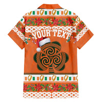 Personalized Ireland Christmas Family Matching Short Sleeve Bodycon Dress and Hawaiian Shirt Irish Shamrock Celtic Nollaig Shona Dhuit - Wonder Print Shop