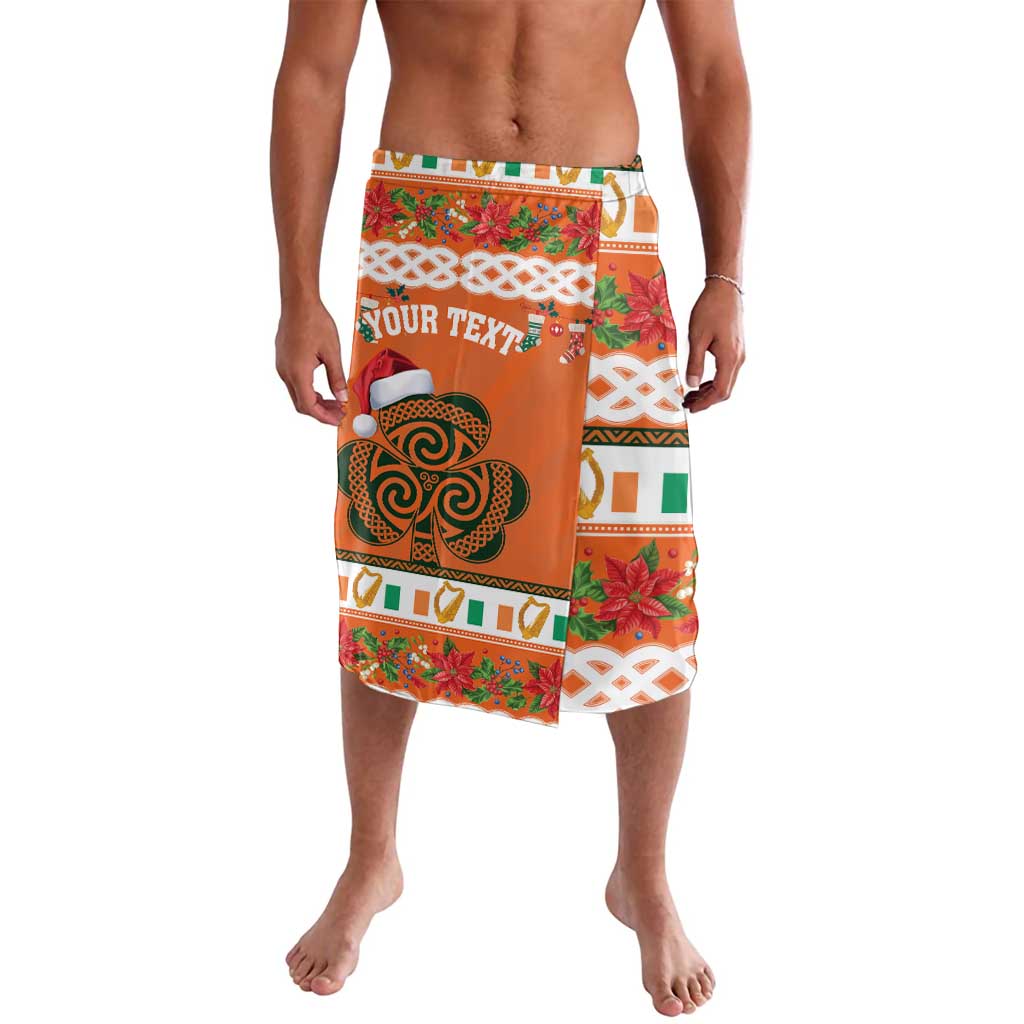 Personalized Ireland Christmas Lavalava Irish Shamrock Celtic Nollaig Shona Dhuit - Wonder Print Shop