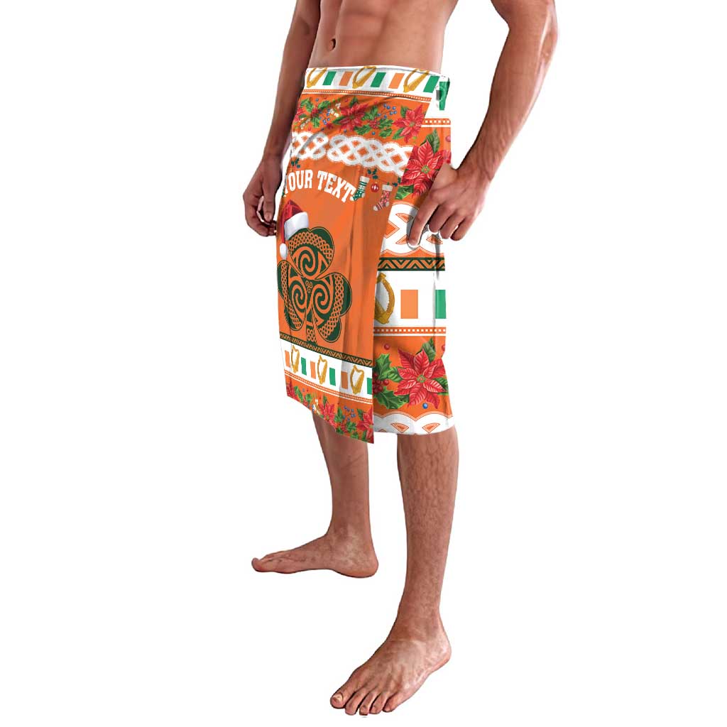 Personalized Ireland Christmas Lavalava Irish Shamrock Celtic Nollaig Shona Dhuit - Wonder Print Shop