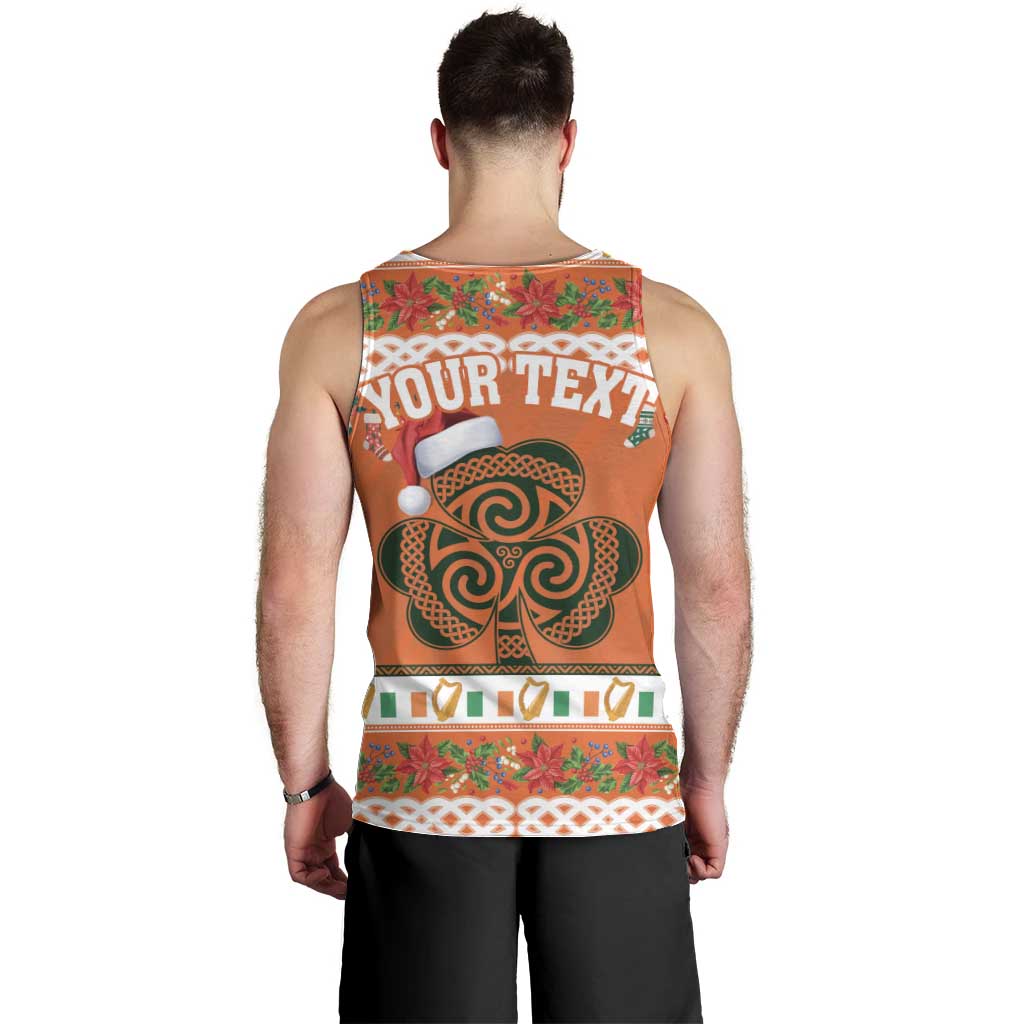 Personalized Ireland Christmas Men Tank Top Irish Shamrock Celtic Nollaig Shona Dhuit - Wonder Print Shop
