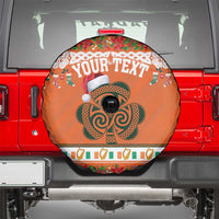 Personalized Ireland Christmas Spare Tire Cover Irish Shamrock Celtic Nollaig Shona Dhuit - Wonder Print Shop