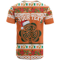 Personalized Ireland Christmas T Shirt Irish Shamrock Celtic Nollaig Shona Dhuit - Wonder Print Shop
