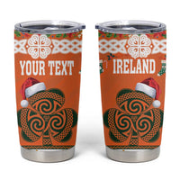 Personalized Ireland Christmas Tumbler Cup Irish Shamrock Celtic Nollaig Shona Dhuit - Wonder Print Shop