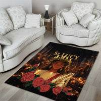 Happy St. Lucy Area Rug Light of Christ - Wonder Print Shop
