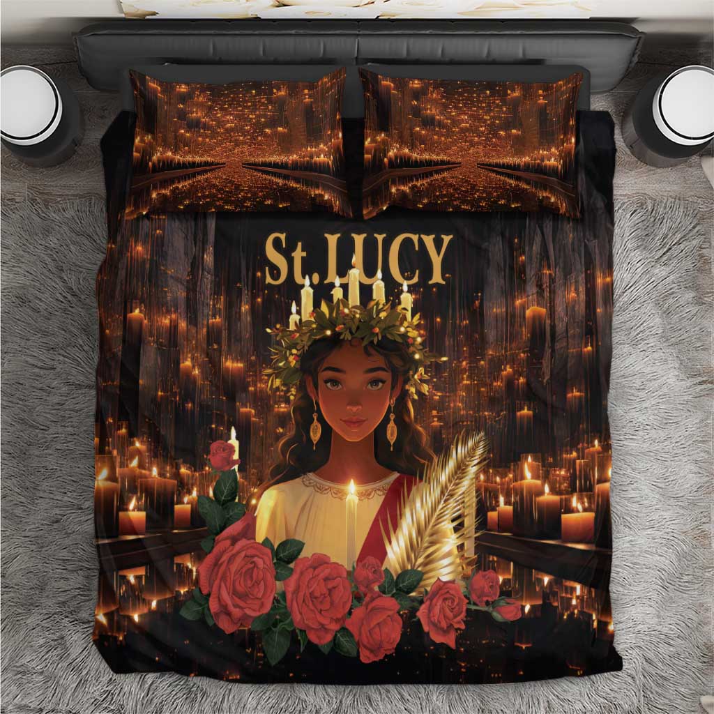 Happy St. Lucy Bedding Set Light of Christ - Wonder Print Shop