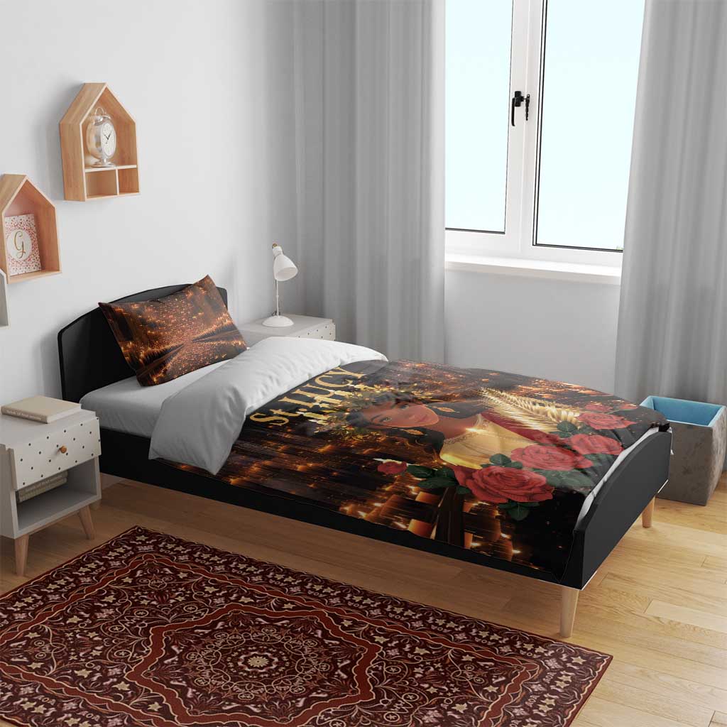 Happy St. Lucy Bedding Set Light of Christ - Wonder Print Shop