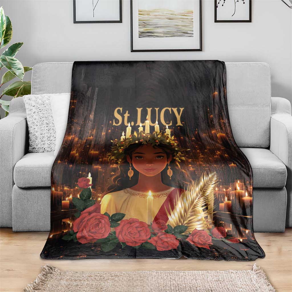 Happy St. Lucy Blanket Light of Christ
