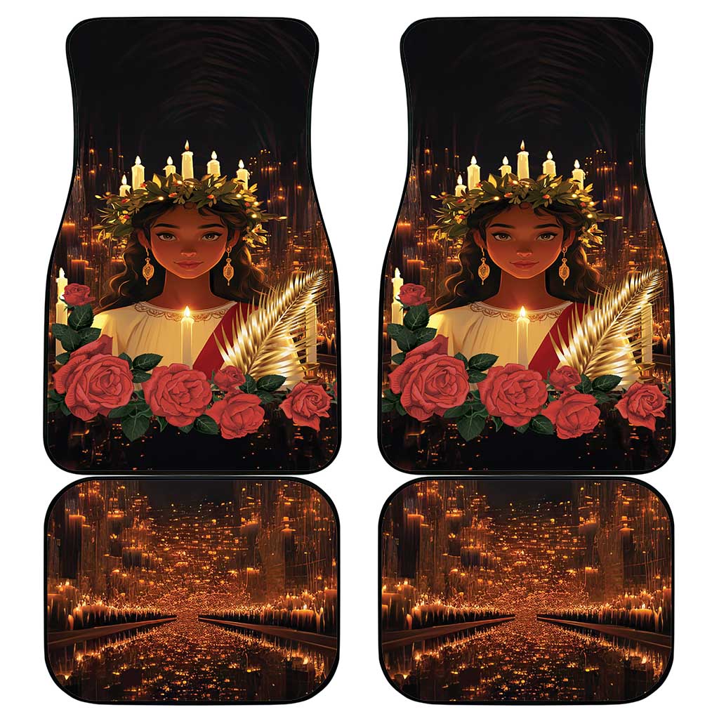 Happy St. Lucy Car Mats Light of Christ - Wonder Print Shop