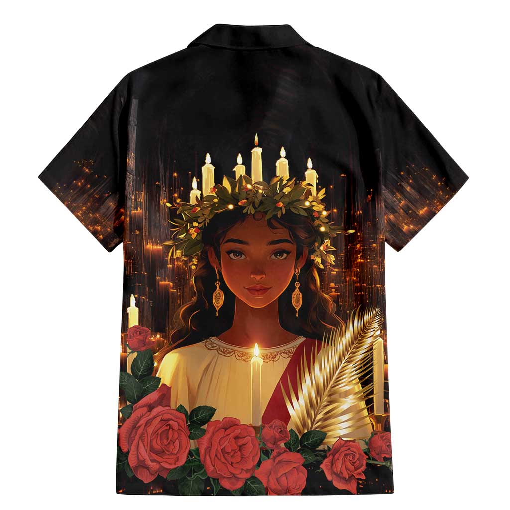 Happy St. Lucy Family Matching Mermaid Dress and Hawaiian Shirt Light of Christ - Wonder Print Shop