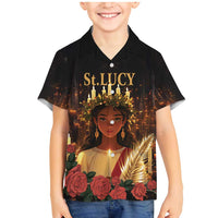 Happy St. Lucy Family Matching Mermaid Dress and Hawaiian Shirt Light of Christ - Wonder Print Shop