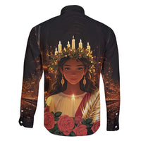 Happy St. Lucy Family Matching Short Sleeve Bodycon Dress and Hawaiian Shirt Light of Christ - Wonder Print Shop