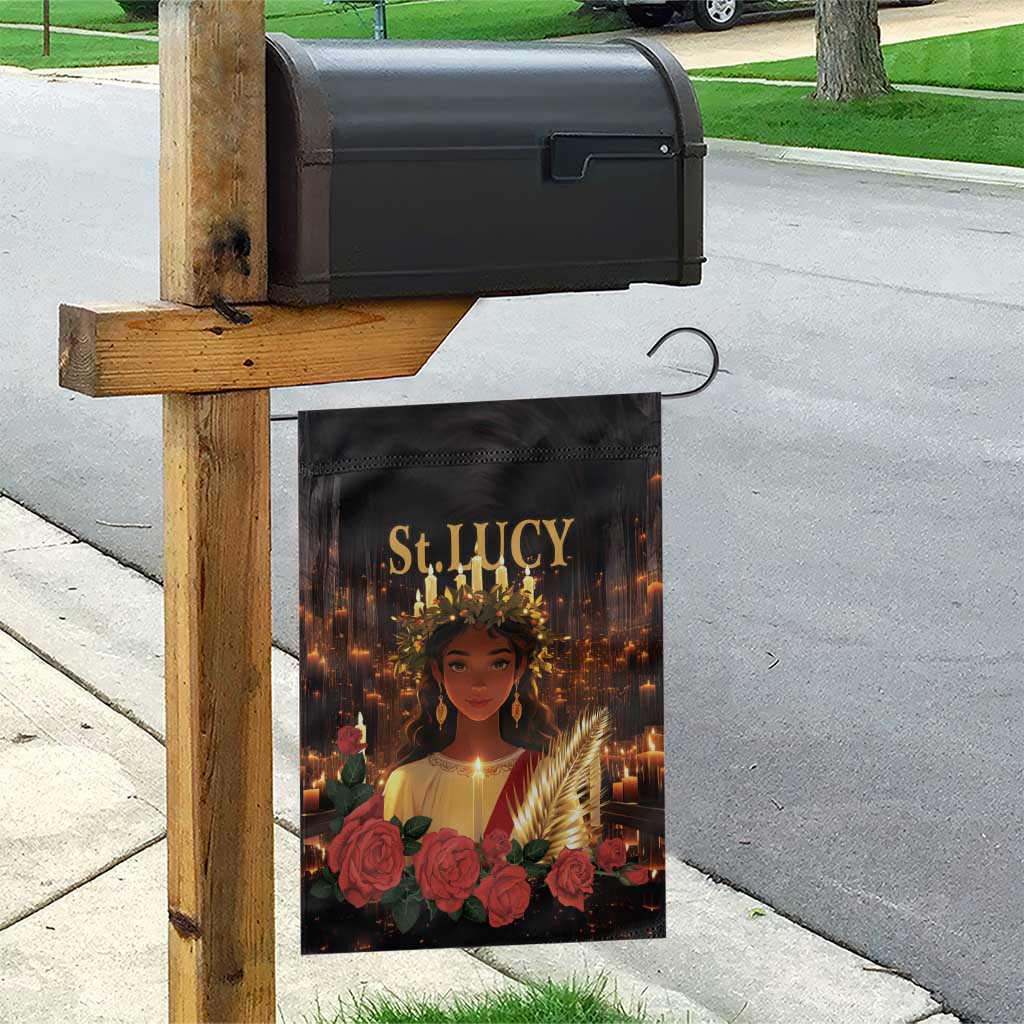 Happy St. Lucy Garden Flag Light of Christ - Wonder Print Shop