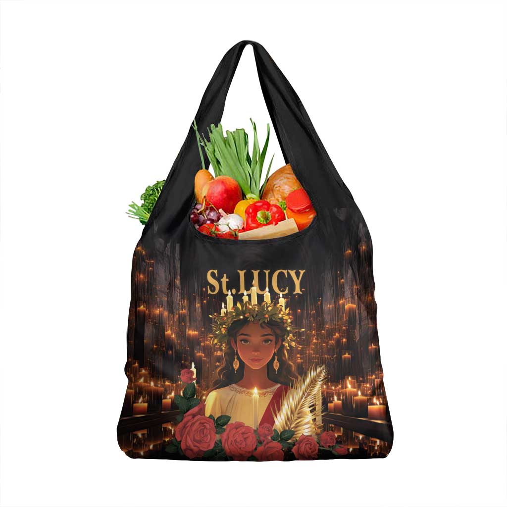 Happy St. Lucy Grocery Bag Light of Christ